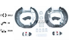 Bremsbackensatz Hinterachse für CITROËN C3 Pluriel