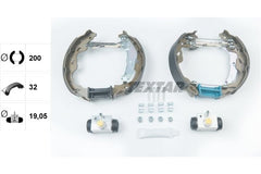 Bremsbackensatz Hinterachse für SUZUKI TOYOTA SWIFT III YARIS