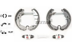 Bremsbackensatz Hinterachse für OPEL SUBARU SUZUKI AGILA JUSTY III IGNIS I II