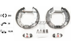 Bremsbackensatz Hinterachse für MITSUBISHI SMART COLT VI FORFOUR