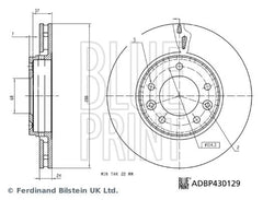 2x Bremsscheibe Vorderachse für NISSAN JUKE