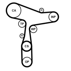 Zahnriemensatz für AUDI MAN SEAT SKODA VW A1 Sportback A3 Limousine Cabriolet