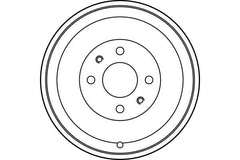 2x Bremstrommel Hinterachse für ALFA ROMEO FIAT LANCIA 145 146 DOBLO
