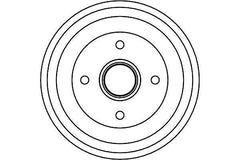 2x Bremstrommel Hinterachse für FORD MAZDA FIESTA IV V FUSION Kasten/Schrägheck