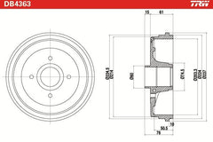 2x Bremstrommel Hinterachse für RENAULT CLIO III MODUS / GRAND