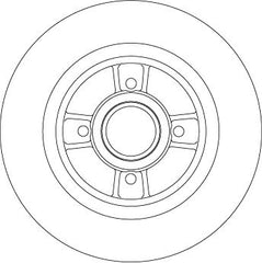 2x Bremsscheibe Hinterachse für RENAULT Megane I Kombi van MEGANE Grandtour
