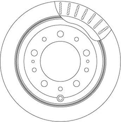 2x Bremsscheibe Hinterachse für TOYOTA LEXUS LAND CRUISER 100 LX