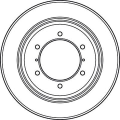 2x Bremsscheibe Hinterachse für HYUNDAI TERRACAN