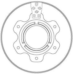 2x Bremsscheibe Hinterachse für MERCEDES-BENZ VARIO Kasten Pritsche/Fahrgestell