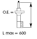 Stoßdämpfer Vorderachse links für TOYOTA RAV 4 I Cabrio