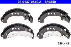 Bremsbackensatz Hinterachse für AUDI SEAT SKODA VW A1 Allstreet City Carver