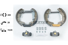Bremsbackensatz Hinterachse für OPEL CORSA B TIGRA Kasten/Schrägheck