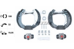 Bremsbackensatz Hinterachse für PEUGEOT 206+ 206 Schrägheck Stufenheck Van