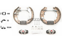 Bremsbackensatz Hinterachse für FIAT PANDA / CLASSIC Kasten/Schrägheck