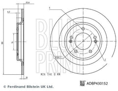 2x Bremsscheibe Hinterachse für HYUNDAI KIA TUCSON SPORTAGE V
