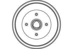 2x Bremstrommel Hinterachse für AUDI SEAT SKODA VW 80 B2 Stufenheck CORDOBA