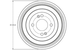 2x Bremstrommel Hinterachse für HYUNDAI KIA ACCENT III Stufenheck i10 I II i20