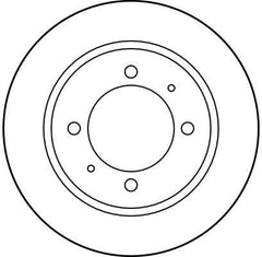 2x Bremsscheibe Hinterachse für MITSUBISHI VOLVO PROTON CARISMA Stufenheck