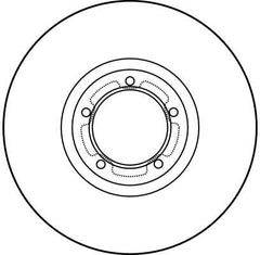2x Bremsscheibe Vorderachse für FORD TRANSIT Bus Pritsche/Fahrgestell Kasten