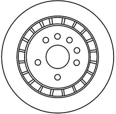 2x Bremsscheibe Hinterachse für SAAB 9-5 Kombi