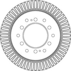 2x Bremsscheibe Hinterachse für TOYOTA FJ CRUISER LAND 80 90 Hardtop PRADO