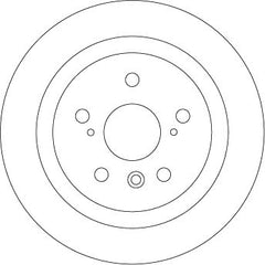 2x Bremsscheibe Hinterachse für TOYOTA LEXUS CAMRY Kombi ES RX