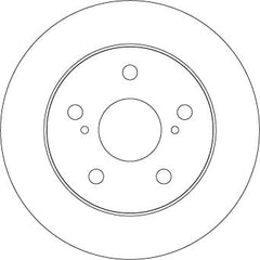 2x Bremsscheibe Hinterachse für TOYOTA AURIS COROLLA Stufenheck