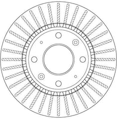 2x Bremsscheibe Vorderachse für KIA CERATO I Schrägheck Stufenheck