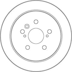 2x Bremsscheibe Hinterachse für TOYOTA LEXUS HIGHLANDER / KLUGER RX
