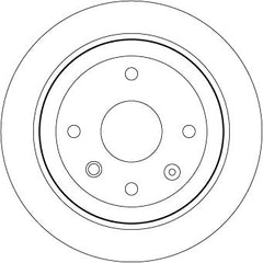2x Bremsscheibe Hinterachse für CHEVROLET DAEWOO AVEO / KALOS Stufenheck