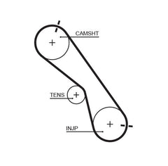 Zahnriemensatz für TOYOTA HILUX VI Pick-up VII LAND CRUISER 90 PRADO DYNA