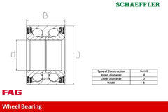 Radlagersatz Vorderachse für NISSAN MICRA IV NOTE