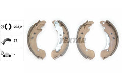 Bremsbackensatz Hinterachse für NISSAN RENAULT MICRA III C+C NOTE TERRANO TIIDA