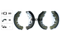 Bremsbackensatz Hinterachse für CITROËN FIAT LANCIA OPEL PEUGEOT NEMO