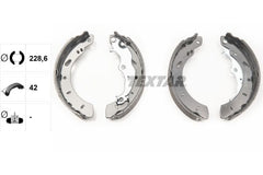 Bremsbackensatz Hinterachse für FORD B-MAX FOCUS III Stufenheck Turnier PUMA