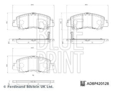 Bremsbelagsatz Scheibenbremse Vorderachse für MITSUBISHI ECLIPSE CROSS