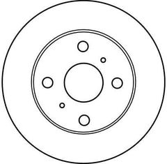 2x Bremsscheibe Vorderachse für TOYOTA STARLET