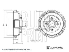 2x Bremstrommel Hinterachse für SUZUKI SPLASH SWIFT III