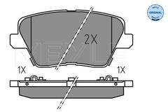 Bremsbelagsatz Scheibenbremse Hinterachse für HYUNDAI KIA i30 FASTBACK Kombi