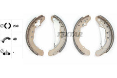 Bremsbackensatz Hinterachse für AUDI SEAT VW 80 B4 Stufenheck Avant 100 C2 C3 C4