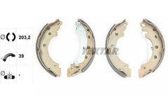 Bremsbackensatz Hinterachse für NISSAN RENAULT DACIA KUBISTAR Kasten KANGOO
