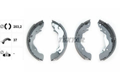Bremsbackensatz Hinterachse für HYUNDAI ACCENT II Stufenheck ELANTRA III IV