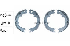 Bremsbackensatz Feststellbremse Hinterachse für MITSUBISHI HYUNDAI 3000 GT