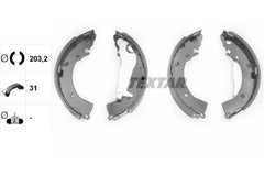 Bremsbackensatz Hinterachse für HYUNDAI KIA ACCENT V Stufenheck ELANTRA GETZ