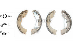 Bremsbackensatz Hinterachse für HYUNDAI KIA ACCENT III Stufenheck CERATO IV