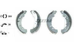 Bremsbackensatz Hinterachse für DAIHATSU TOYOTA CHARADE VIII AYGO X YARIS