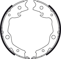Bremsbackensatz Feststellbremse Hinterachse für NISSAN RENAULT TOYOTA CUBE JUKE