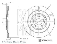 2x Bremsscheibe Hinterachse für HYUNDAI KIA IONIQ 5 EV6