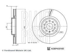 2x Bremsscheibe Vorderachse für AUDI SKODA VW Q4 Sportback SUV ENYAQ iV Coupe