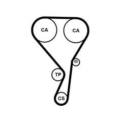 Zahnriemen für VOLVO POLESTAR S60 II Cross Country III S80 S90 V40 Schrägheck